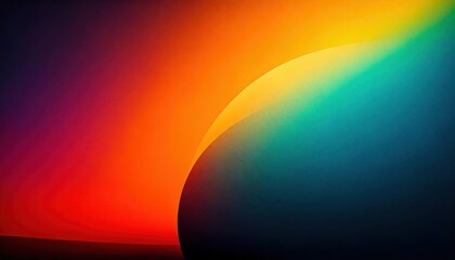 Wall Mural - abstract colorful gradient with waves and lines vibrant blur minimalist paper 2d carve effect minima
