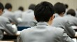 © happy Wu  - 試験、テスト、教室、制服、学生、日本｜exam, test, classroom, uniform, student, Japan.