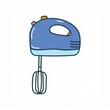 © Nicole - hand mixer doodle hand drawn isolated Generated image