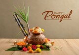 Traditional Pongal Festival Celebration with Authentic Decorations and Sweets