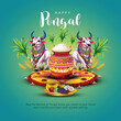 © Arun - new illustration of Happy Pongal Holiday Harvest Festival of Tamil Nadu. abstract  vector background design.