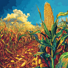 Canvas Print - corn