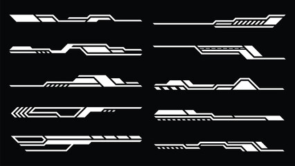 Wall Mural - sci-fi futuristic emelent design, hud dashboard display virtual reality technology screen. user inte