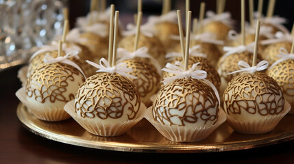 Wall Mural - Decorated Cake Pops for Celebratory Events