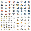 © evening_tao - Comprehensive Set of Colorful Industrial Vector Icons