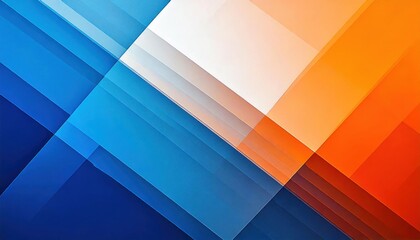 Wall Mural - minimalist abstract colorful blue, white, orange gradient with waves and lines vibrant soft blur effect background design wallpaper