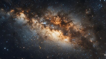Wall Mural - Celestial Tapestry A Galactic Nebula Displaying Stars Dust And Gas