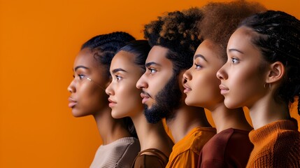 Three women with different skin tones