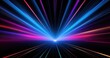 © Gams Images & Videos - Black background with beautiful neon rays. Vector illustration for graphic design or video cards