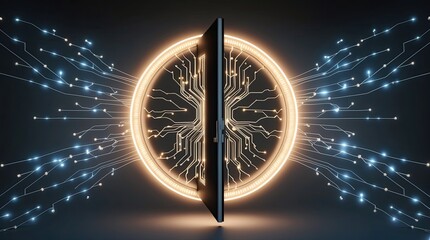 Neural network with various shape as an embodiment of energy in light up background 