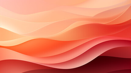 Wall Mural - abstract peach and orange, peach fuzz waves. abstract background with waves