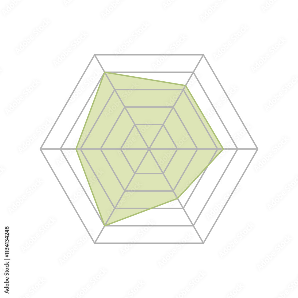 Simple & modern Radar or spider diagram vector. Flat spider mesh, radar ...