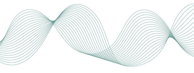 Poster - Abstract colorful modern stream wave and curve lines. Frequency sound wave lines and technology curve lines. Digital concept banner, flyer, cover, brochure, technology, science, data. 