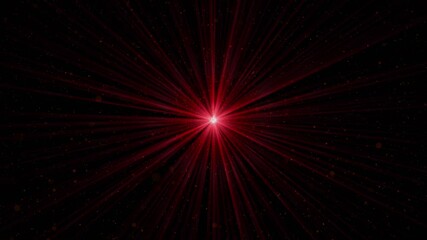 Wall Mural - red glitter particles sparkle background of red light rays christmas, valentine particles at an even