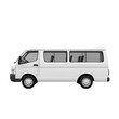 © AsikurRahman - White Passenger Van Side View Transportation Vehicle
