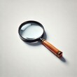 © riko2022 - Magnifying glass isolated on a bright white background, ideal for professional use