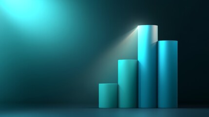 Aufkleber - Abstract Bar Graph Growth Representing Business Success Concept