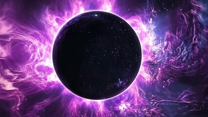 Wall Mural - cosmic portal surrounded by nebula and stars in deep space