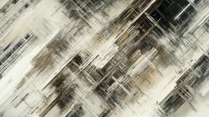 Poster - Abstract Textured Background with Geometric Lines and Shapes