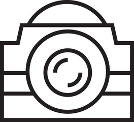 Canvas Print - Digital Camera Line Icon