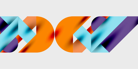 Aufkleber - Vibrant abstract background circles with smooth gradients, creating a dynamic and modern design. Ideal for creative, tech, or contemporary-themed projects
