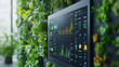 © Pumapala - A digital dashboard displaying data against a backdrop of lush greenery.