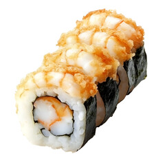 Wall Mural - Crispy Shrimp Sushi Roll with Nori Seaweed