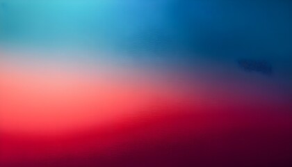 Fototapete - A grainy gradient background in teal red and blue tones, featuring a soft glowing noise text