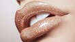© pornsawan - Beige nude tone lipstick make up isolated on a studio background,natural Liquid lipsticks,makeup cosmetic lips, product mockup for beauty fashion business,sale,swatch color,template.