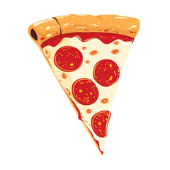 Sticker - A Delicious Slice of Pepperoni Pizza