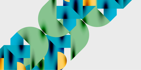Aufkleber - Vibrant abstract background circles with smooth gradients, creating a dynamic and modern design. Ideal for creative, tech, or contemporary-themed projects