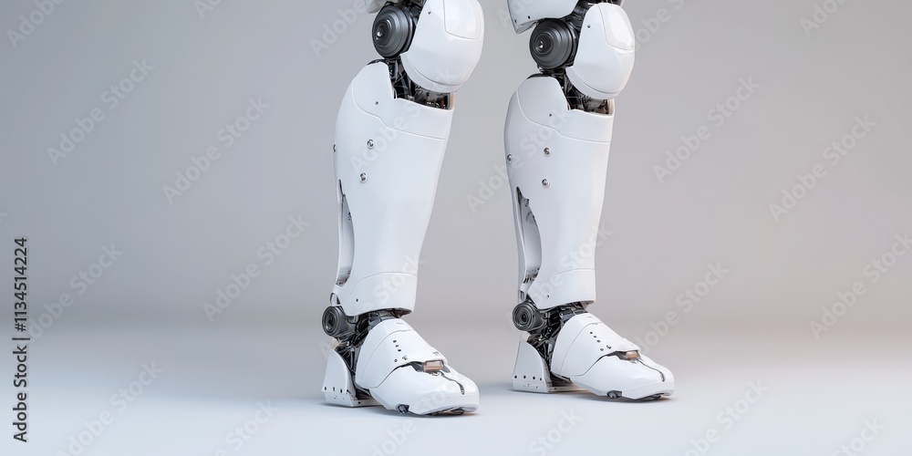 Futuristic Robotic Legs with Advanced Joint Mechanisms Showcasing ...