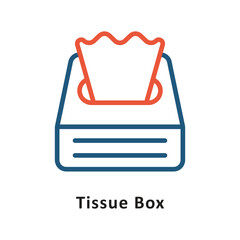 Tissue box Vector two Color Icon. Eps 10 File