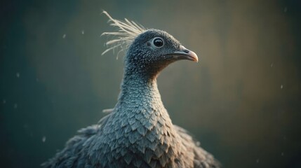 Wall Mural - a close up of a bird with a mohawk on its head