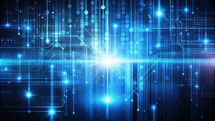 Abstract technology background with binary code, lines, and digital elements, abstract, technology, background, binary code