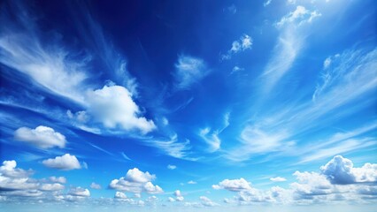 vast expanse of clear, deep blue sky with a subtle gradient, serene, background, sky, nature, tranqu