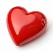 © Misbah - red heart on white background