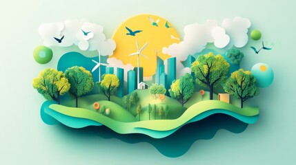 Wall Mural - exploring innovative energy solutions a journey through alternative power sources and technologies