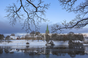 Wall Mural - Winter in Trondheim, Norway