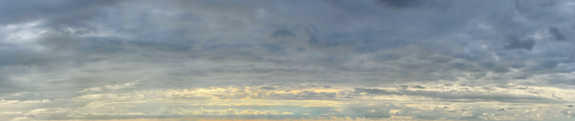 Wall Mural - cold windy weather storm sky. atmosphere cloudscape panoramic outdoors scenery background