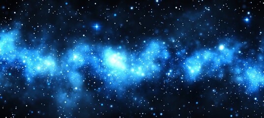 Wall Mural - blue nebula space galaxy background stunning deep space image with stars and nebulae