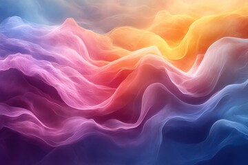 Aufkleber - Vibrant Abstract Rainbow Color Blend Soft Focus Background
