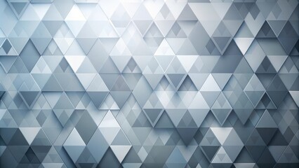 Aufkleber - Geometric abstract background with a subtle gradient of grey and white triangular shapes. The arrangement creates a sense of depth and dimension.