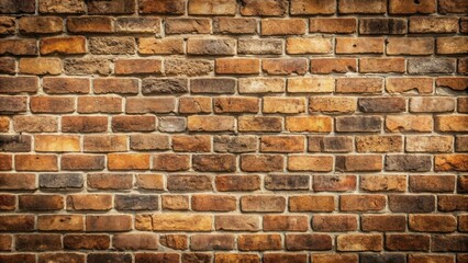 Aufkleber - A textured brick wall with a vintage aesthetic, characterized by its warm tones, weathered bricks, and subtle shadows.