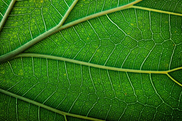 texture fresh leaf closeup, macro shot of eco greenery