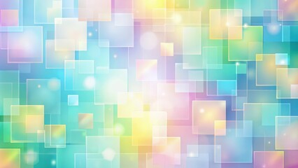 Aufkleber - Abstract Pastel Square Background with Soft Light Glows