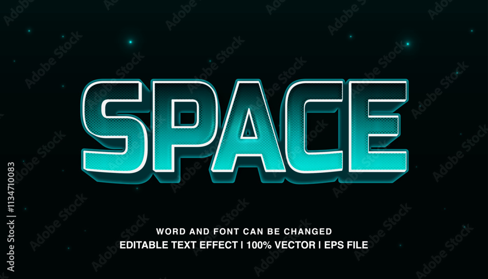 Space Text Effect: A futuristic and captivating text effect with a 3D ...