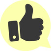 © Howto - A positive icon depicting a black thumbs up