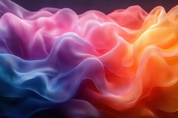 Fototapete - Holographic Rainbow Abstract Background with Iridescent Foil and Blur Effects