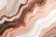 © Iryna - Abstract fluid art pattern in warm earthy tones with swirling waves of beige, brown, and white, creating a textured marble-like effect and intricate details